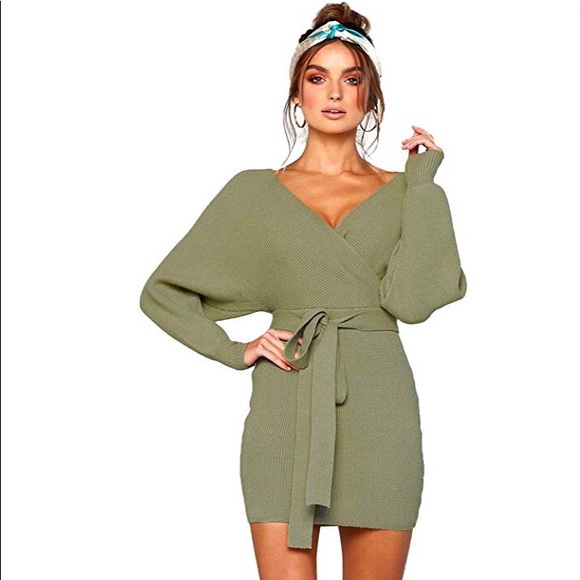 🍸🍸Women’s long sleeve dress with belt🍸🍸 - Picture 4 of 6